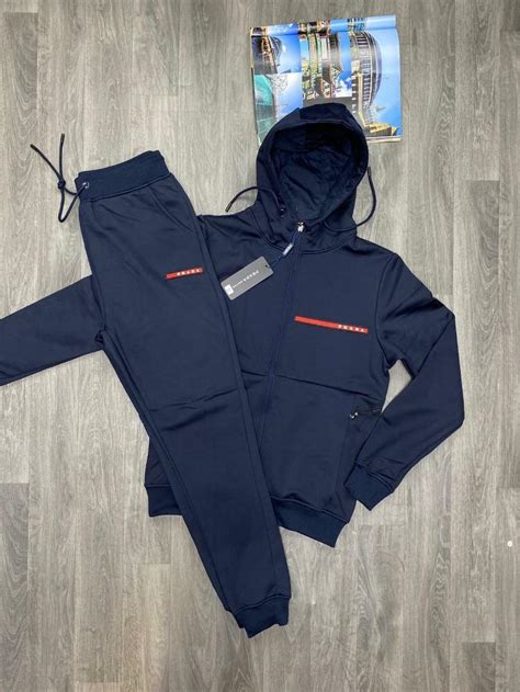 prada tracksuits mens|prada tracksuit men's uk.